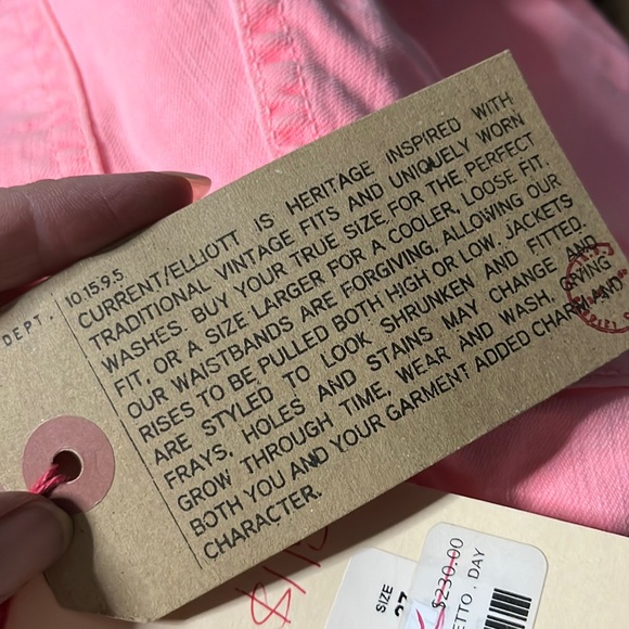 Day Glow Pink jeans “the stiletto” size 27 - Picture 4 of 12